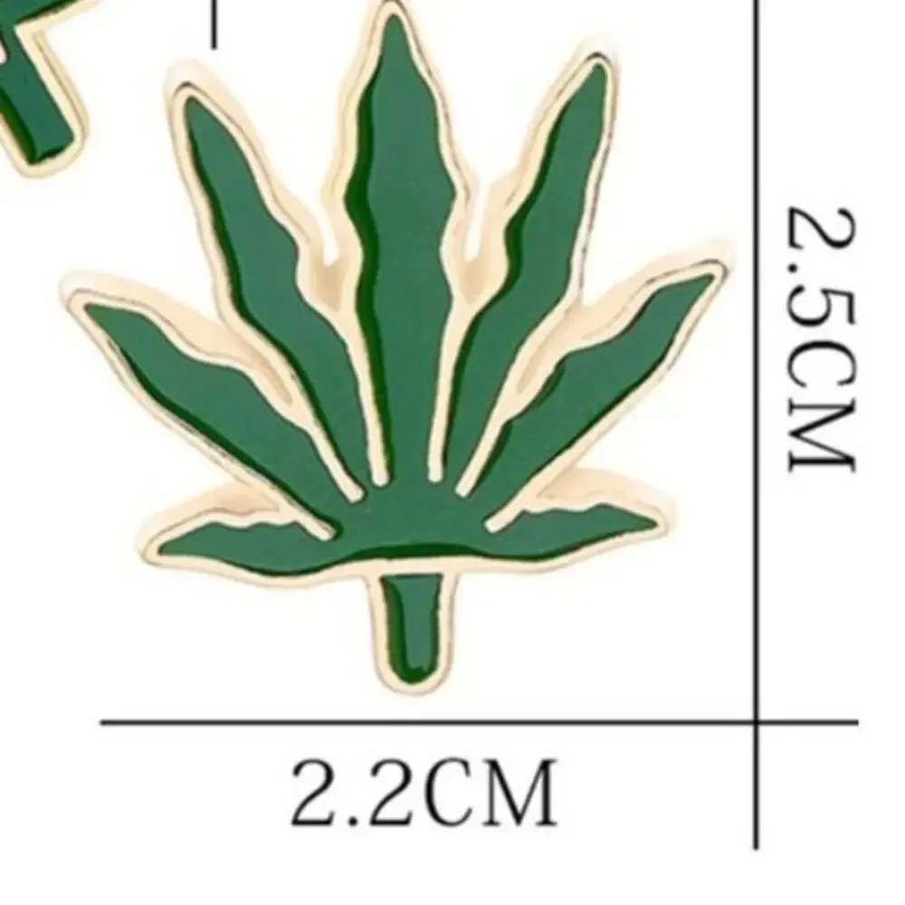 Herb Flower Chronic Leaf Pin Brooch